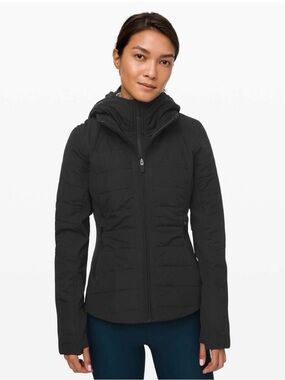 Lululemon Another Mile Jacket Black Size 10 Glyde PrimaLoft Tech Fleece